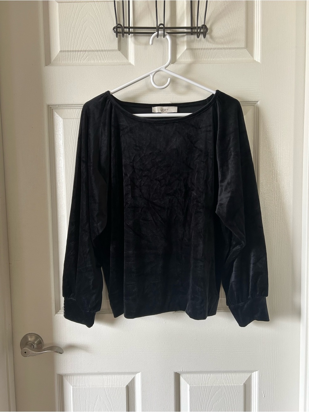 NWT loft velvet long sleeve